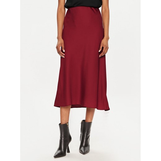 Calvin Klein Spódnica midi K20K207308 Czerwony Slim Fit ze sklepu MODIVO w kategorii Spódnice - zdjęcie 182665141