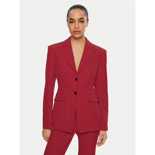 HUGO Marynarka Asmalla-1 50533901 Czerwony Slim Fit ze sklepu MODIVO w kategorii Marynarki damskie - zdjęcie 182665173