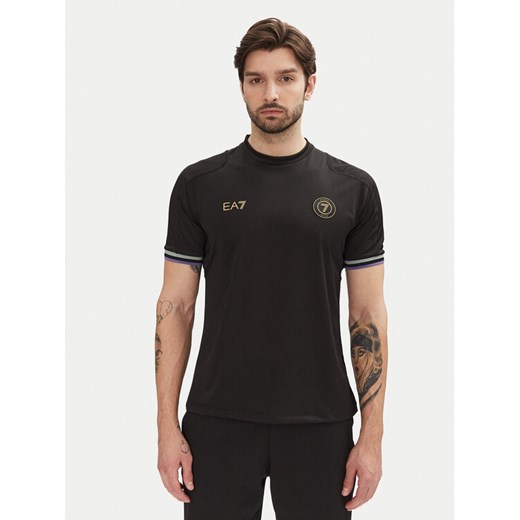 EA7 Emporio Armani T-Shirt 7M000256 AF13537 UC001 Czarny Regular Fit ze sklepu MODIVO w kategorii T-shirty męskie - zdjęcie 182665213