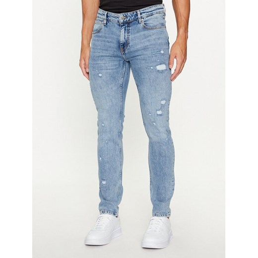 Just Cavalli Jeansy 75OAB5J0 Niebieski Slim Fit ze sklepu MODIVO w kategorii Jeansy męskie - zdjęcie 182665230