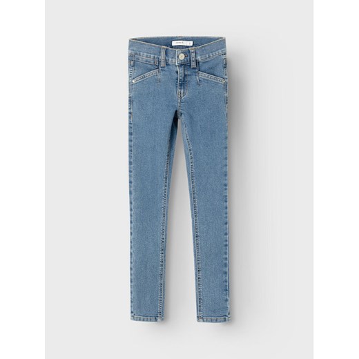 NAME IT Jeansy Polly 13226533 Niebieski Skinny Fit ze sklepu MODIVO w kategorii Spodnie dziewczęce - zdjęcie 182665251