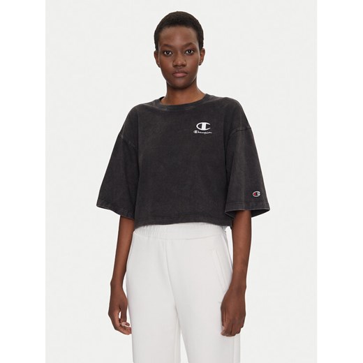 Champion T-Shirt 118023 Czarny Relaxed Fit ze sklepu MODIVO w kategorii Bluzki damskie - zdjęcie 182665284