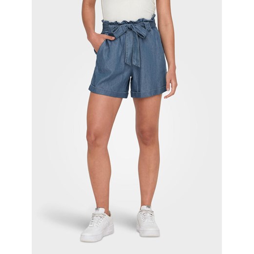 ONLY Szorty materiałowe Bea 15255715 Niebieski Regular Fit ze sklepu MODIVO w kategorii Szorty - zdjęcie 182665374