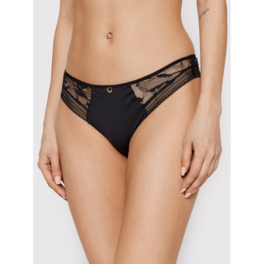 Chantelle Stringi True Lace C11M90 Czarny ze sklepu MODIVO w kategorii Majtki damskie - zdjęcie 182665390