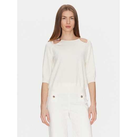 TWINSET Sweter 251TP3490 Écru Loose Fit ze sklepu MODIVO w kategorii Swetry damskie - zdjęcie 182665433