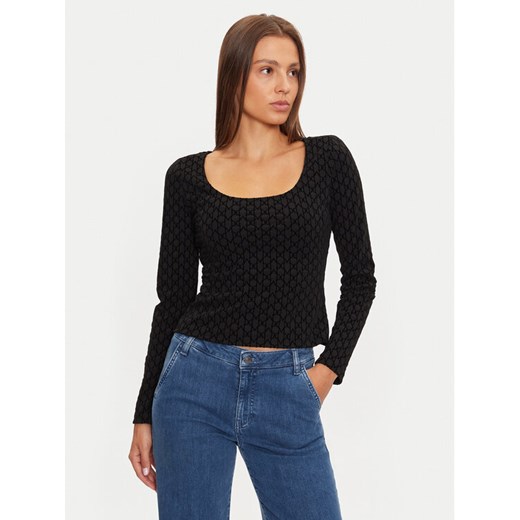 Marciano Guess Bluzka 4BGP28 6283A Czarny Slim Fit ze sklepu MODIVO w kategorii Bluzki damskie - zdjęcie 182665511