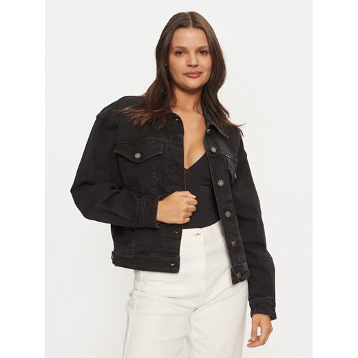 Guess Kurtka jeansowa W4BN56 D5E83 Czarny Relaxed Fit ze sklepu MODIVO w kategorii Kurtki damskie - zdjęcie 182665580