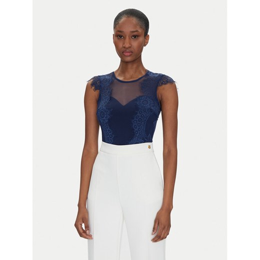 Rinascimento Body CFC0122575003 Granatowy Slim Fit ze sklepu MODIVO w kategorii Bluzki damskie - zdjęcie 182665621