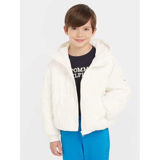 Tommy Hilfiger Kurtka zimowa New York KG0KG07551 Biały Relaxed Fit ze sklepu MODIVO w kategorii Kurtki chłopięce - zdjęcie 182665623