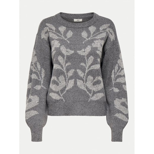 JDY Sweter Helga 15335460 Szary Regular Fit ze sklepu MODIVO w kategorii Swetry damskie - zdjęcie 182665660