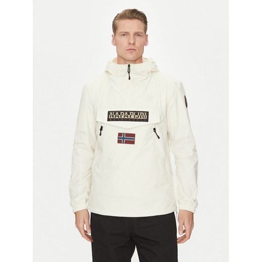 Napapijri Kurtka anorak Rainforest NP0A4HX6 Écru Regular Fit ze sklepu MODIVO w kategorii Kurtki męskie - zdjęcie 182665714