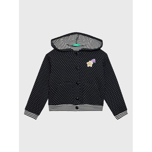 United Colors Of Benetton Bluza 337YG500U Czarny Regular Fit ze sklepu MODIVO w kategorii Bluzy i swetry - zdjęcie 182665762