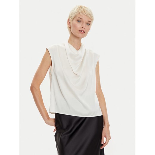 Imperial Bluzka RGJ9IDG Biały Regular Fit ze sklepu MODIVO w kategorii Bluzki damskie - zdjęcie 182665804