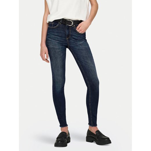 ONLY Jeansy Blush 15326910 Granatowy Skinny Fit ze sklepu MODIVO w kategorii Jeansy damskie - zdjęcie 182665820