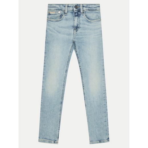 Calvin Klein Jeans Jeansy IB0IB02304 Niebieski Slim Fit ze sklepu MODIVO w kategorii Spodnie dziewczęce - zdjęcie 182665841