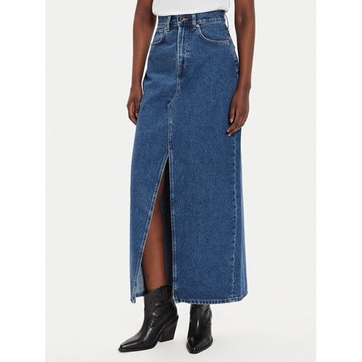 Pepe Jeans Spódnica jeansowa PL901168 Granatowy Regular Fit ze sklepu MODIVO w kategorii Spódnice - zdjęcie 182665851