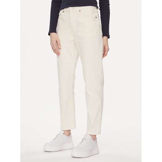 Levi's® Jeansy 501® 36200-0319 Écru Cropped Fit ze sklepu MODIVO w kategorii Jeansy damskie - zdjęcie 182665864