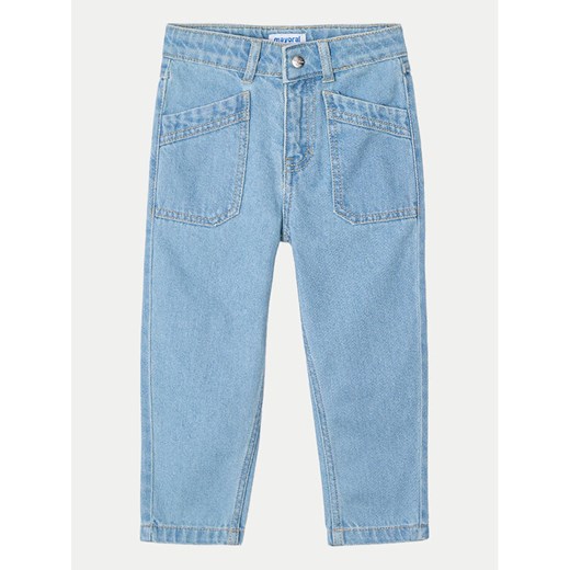 Mayoral Jeansy 3554 Niebieski Mom Fit ze sklepu MODIVO w kategorii Spodnie dziewczęce - zdjęcie 182665881