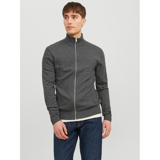 Jack&Jones Sweter 12223949 Szary Regular Fit ze sklepu MODIVO w kategorii Swetry męskie - zdjęcie 182665892