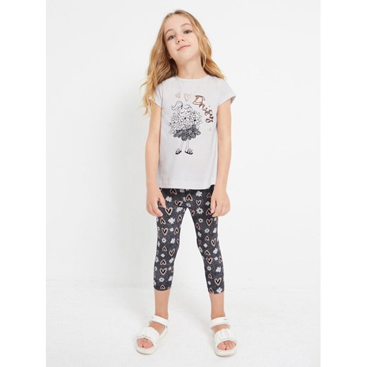Mayoral Komplet t-shirt i legginsy 3787 Écru Mayoral 8Y MODIVO