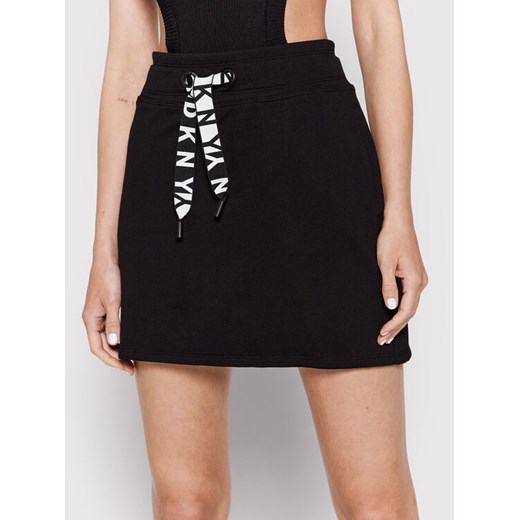 DKNY Sport Spódnica dresowa DP2S5017 Czarny Regular Fit ze sklepu MODIVO w kategorii Spódnice - zdjęcie 182665954