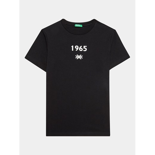 United Colors Of Benetton T-Shirt 3I1XC10BI Czarny Regular Fit ze sklepu MODIVO w kategorii T-shirty chłopięce - zdjęcie 182666001
