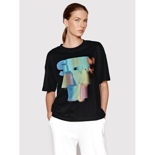 Sprandi T-Shirt SP22-TSD511 Czarny Relaxed Fit ze sklepu MODIVO w kategorii Bluzki damskie - zdjęcie 182666011
