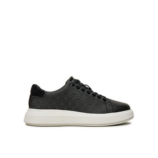 Calvin Klein Sneakersy Cupsole Lace Up Mono HW0HW02445 Czarny ze sklepu MODIVO w kategorii Buty sportowe damskie - zdjęcie 182666032