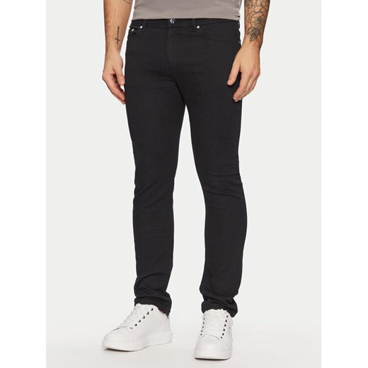 KARL LAGERFELD Jeansy 265842 551861 Czarny Slim Fit ze sklepu MODIVO w kategorii Jeansy męskie - zdjęcie 182666043