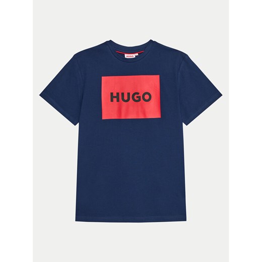 Hugo T-Shirt G00144 D Niebieski Regular Fit ze sklepu MODIVO w kategorii T-shirty chłopięce - zdjęcie 182666100
