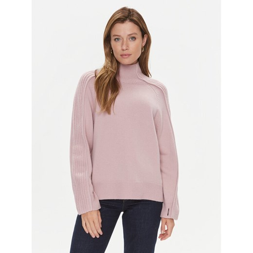 Calvin Klein Golf K20K205985 Różowy Relaxed Fit ze sklepu MODIVO w kategorii Swetry damskie - zdjęcie 182666102
