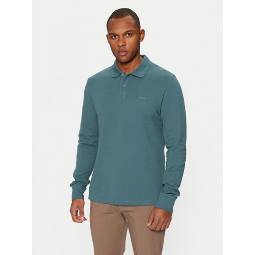 s.Oliver Polo 2153544 Zielony Regular Fit ze sklepu MODIVO w kategorii T-shirty męskie - zdjęcie 182666104