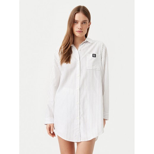 HUGO Koszula nocna 50531656 Biały Relaxed Fit ze sklepu MODIVO w kategorii Koszule nocne - zdjęcie 182666152