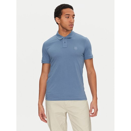 BOSS Polo Passenger 50507803 Niebieski Slim Fit ze sklepu MODIVO w kategorii T-shirty męskie - zdjęcie 182666222