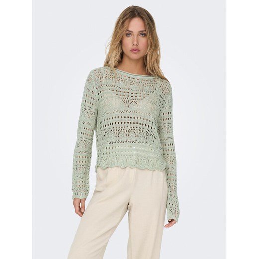 JDY Sweter Sun Lay 15287384 Zielony Regular Fit Jdy S MODIVO