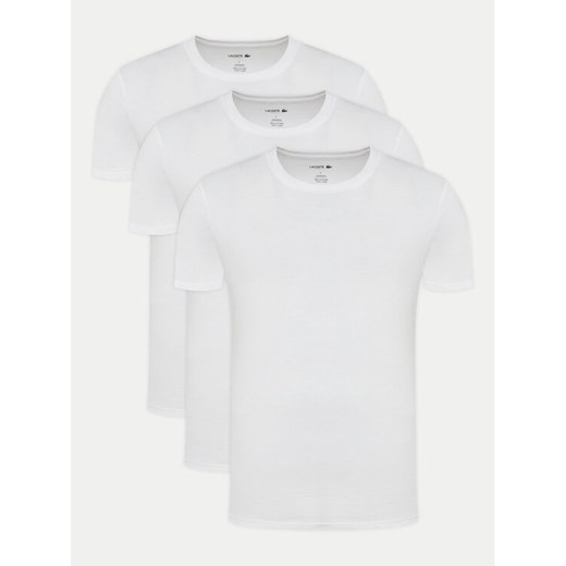 Lacoste Komplet 3 t-shirtów TH9007 Biały Slim Fit ze sklepu MODIVO w kategorii T-shirty męskie - zdjęcie 182666233