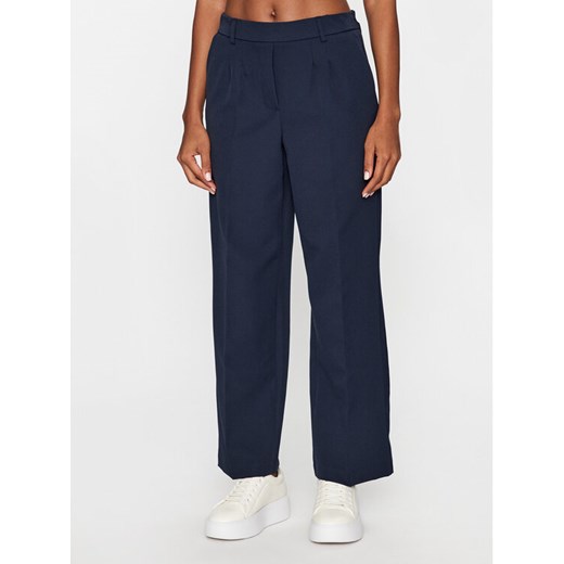 JDY Spodnie materiałowe 15310534 Granatowy Straight Fit ze sklepu MODIVO w kategorii Spodnie damskie - zdjęcie 182666283