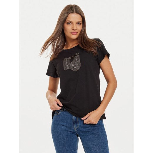 Liu Jo T-Shirt TF4209 J6040 Czarny Regular Fit ze sklepu MODIVO w kategorii Bluzki damskie - zdjęcie 182666332