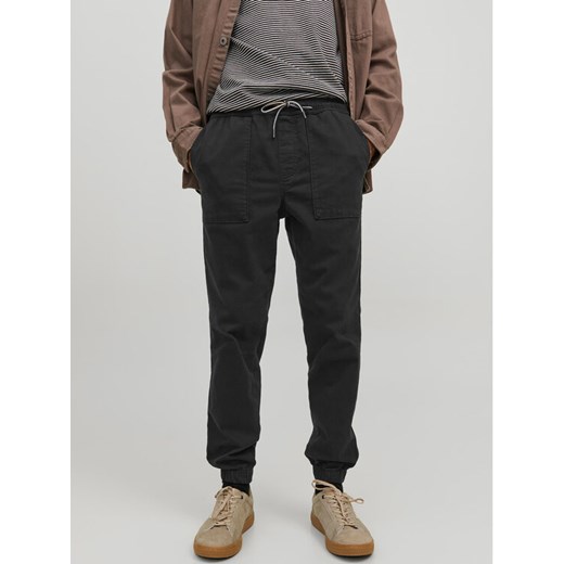 Jack&Jones Joggery Gordon 12229712 Czarny Regular Fit ze sklepu MODIVO w kategorii Spodnie męskie - zdjęcie 182666372