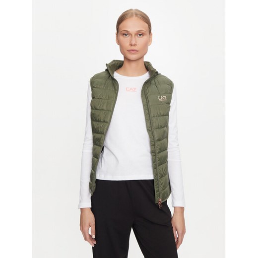 EA7 Emporio Armani Bezrękawnik 6DTQ06 TNGPZ Khaki Regular Fit ze sklepu MODIVO w kategorii Kamizelki damskie - zdjęcie 182666450