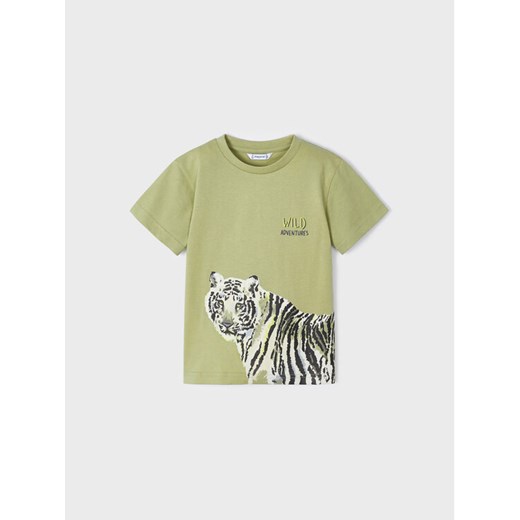 Mayoral T-Shirt 3007 Zielony Regular Fit ze sklepu MODIVO w kategorii Koszulki niemowlęce - zdjęcie 182666483