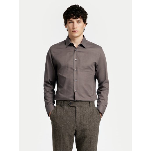 Selected Homme Koszula 16090212 Szary Slim Fit ze sklepu MODIVO w kategorii Koszule męskie - zdjęcie 182666512