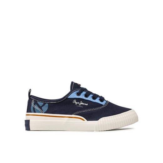 Pepe Jeans Tenisówki Ottis Bamba PBS30525 Granatowy ze sklepu MODIVO w kategorii Trampki dziecięce - zdjęcie 182666522