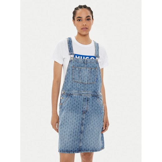 Hugo Sukienka jeansowa Garli_B 50513727 Niebieski Regular Fit ze sklepu MODIVO w kategorii Sukienki - zdjęcie 182666560