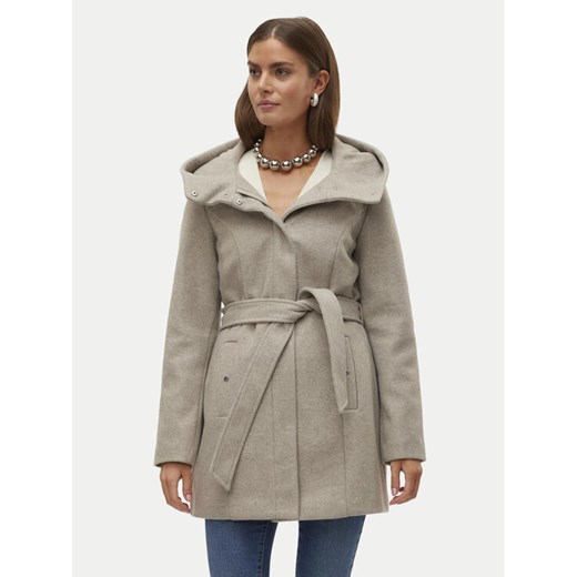 Vero Moda Płaszcz przejściowy Popliva 10310779 Beżowy Regular Fit ze sklepu MODIVO w kategorii Płaszcze damskie - zdjęcie 182666613