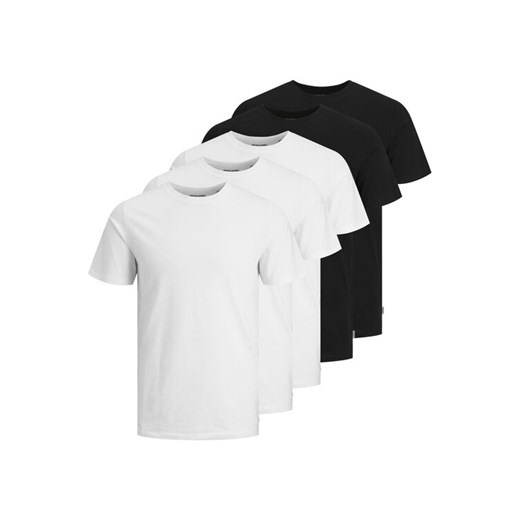 Jack&Jones Komplet 5 t-shirtów Basic 12191190 Kolorowy Regular Fit ze sklepu MODIVO w kategorii T-shirty męskie - zdjęcie 182666624