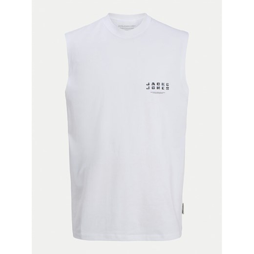 Jack&Jones Tank top Charge 12274740 Biały Relaxed Fit ze sklepu MODIVO w kategorii T-shirty męskie - zdjęcie 182666634