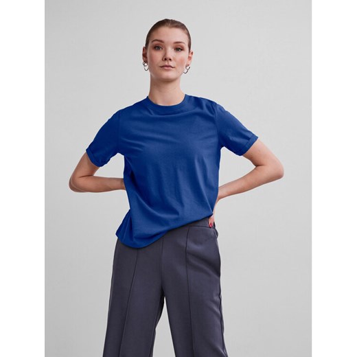 Pieces T-Shirt Ria 17086970 Niebieski Regular Fit ze sklepu MODIVO w kategorii Bluzki damskie - zdjęcie 182666693