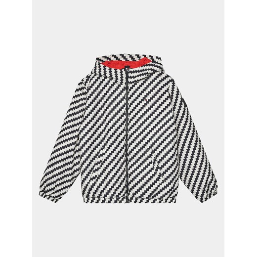 Tommy Hilfiger Kurtka przejściowa Zig Zag KB0KB08934 D Biały Regular Fit ze sklepu MODIVO w kategorii Kurtki chłopięce - zdjęcie 182666744
