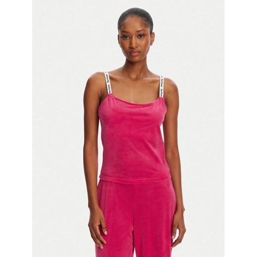 Juicy Couture Top Elina JCLCT125501 Różowy Slim Fit ze sklepu MODIVO w kategorii Bluzki damskie - zdjęcie 182666912